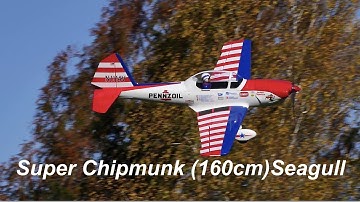 Super Chipmunk 63in maiden flight