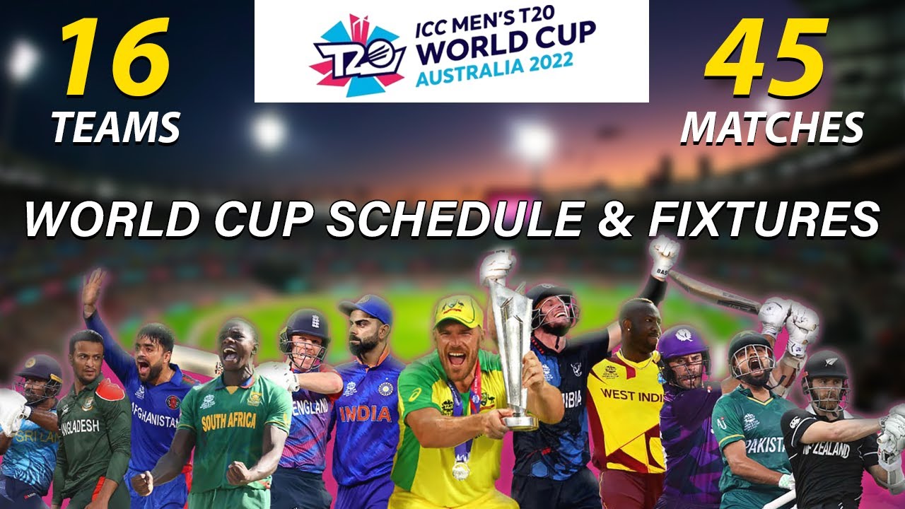 ICC T20 Cricket World Cup 2022 Australia Schedule & Fixtures