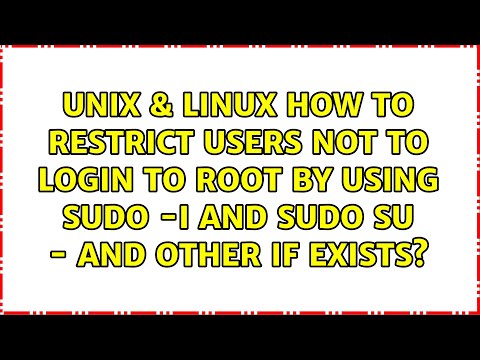 How to restrict users not to login to root by using sudo -i and sudo su - and other if exists?
