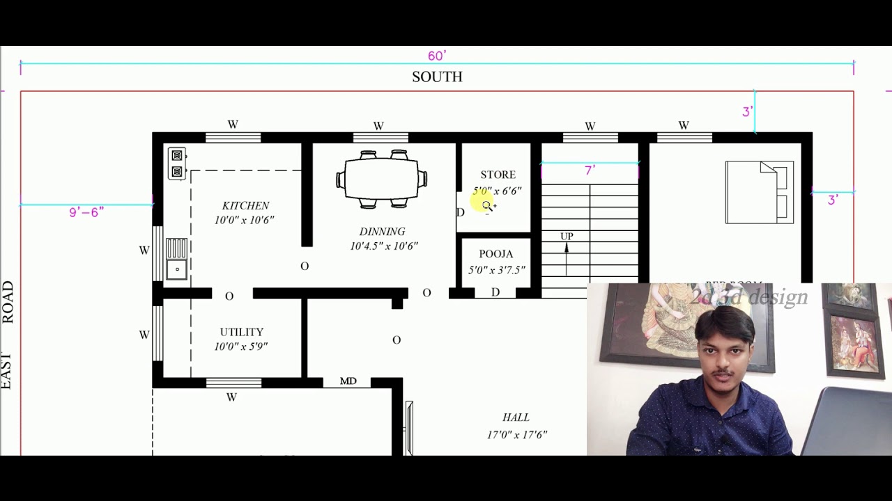 30 x 47 Northt facing 4bhk building plan as per vastu tamil 2019 - YouTube