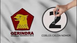 Animasi Coblos Calon dari Partai Gerindra Nomor Urut 2