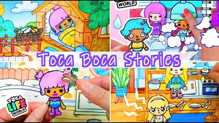 My Toca Boca 5 Stories Collection 👨‍👩‍👧‍👦 Handmade Paper Crafts DIY