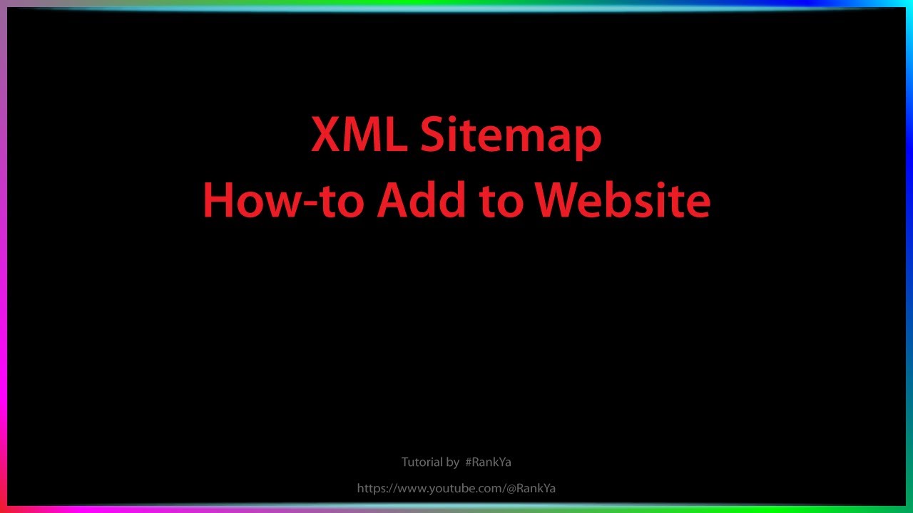 How Do I Add A Sitemap To My Website YouTube