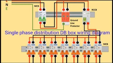 Single phase distribution DB box wiring diagram for beginner.mp4