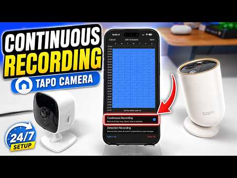 How To Set Up Tapo Camera Continuous Recording | Record 24/7