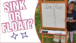 Kid's Science Video - Sink or Float on Eva's Adventure World!