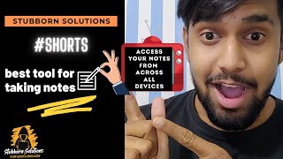 best tool for taking notes| #Shorts | Hindi | Stubborn Solutions screenshot 4