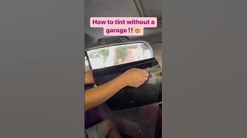 Quick demo on how to install tint without a garage! #windowtint #mobile #detailing #learning #teach