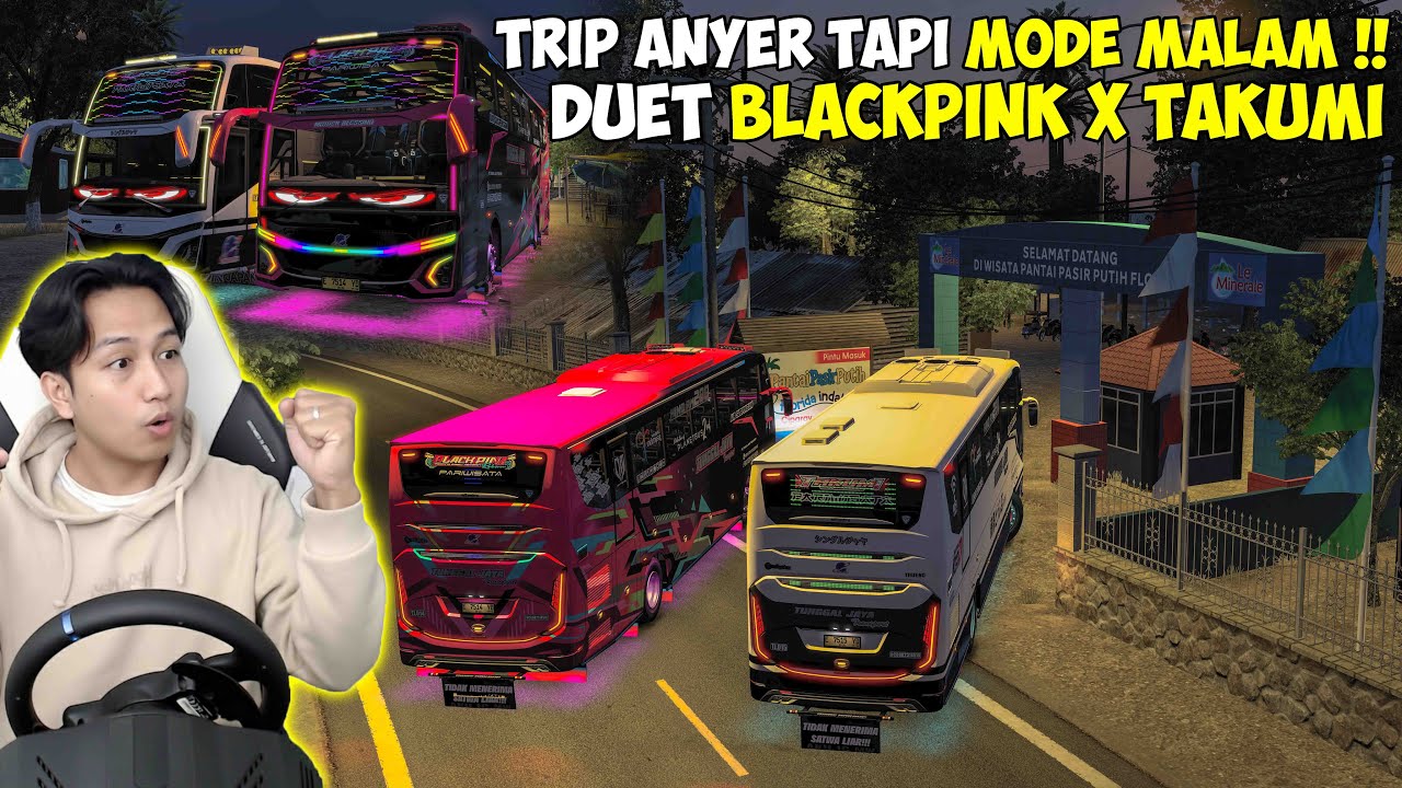 TRIP ANYER MODE MALAM DUET TUNGGAL JAYA BLACK PINK X TAKUMI !! SERU GINI BASURI FULL LAMPU