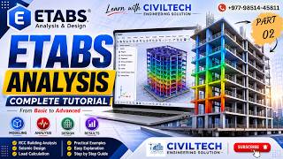 ETABS Tutorial | Part 02 | Material & Section Properties Definition | NBC 105:2025