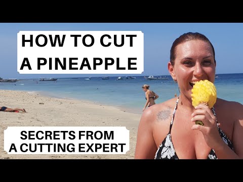 How to CUT A Pineapple SECRET Island Style