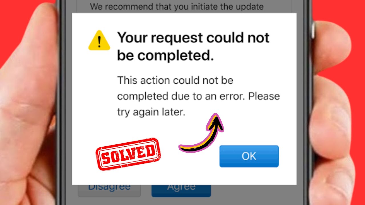 How to Fix Your Request Could Not Be Completed At This Time / Apple ID ...