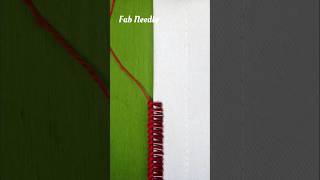 🔥 Amazing Hand Embroidery Border Stitch Tutorial | Easy Needlework Design for Beginners #needlework