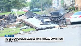 Central City Fire Department responds to house explosion, 1 airlifted, officials say