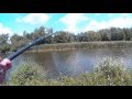 Fishing with a 13' Telescopic Fixed Line Fishing Pole 