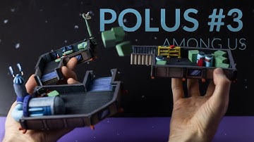 Building POLUS (Among Us) with cardboard & clay – Part 3