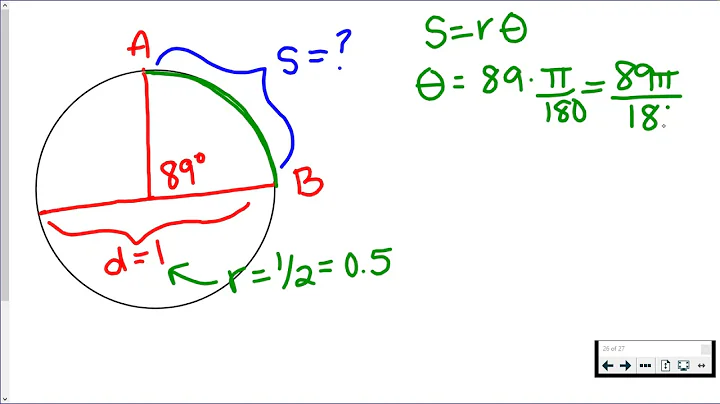 Arc Length Word Problem