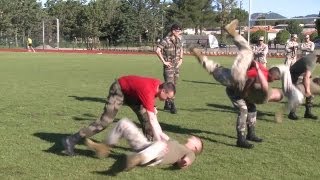 US Marine Corps Martial Arts Program Demonstration to French Marines 2/2
