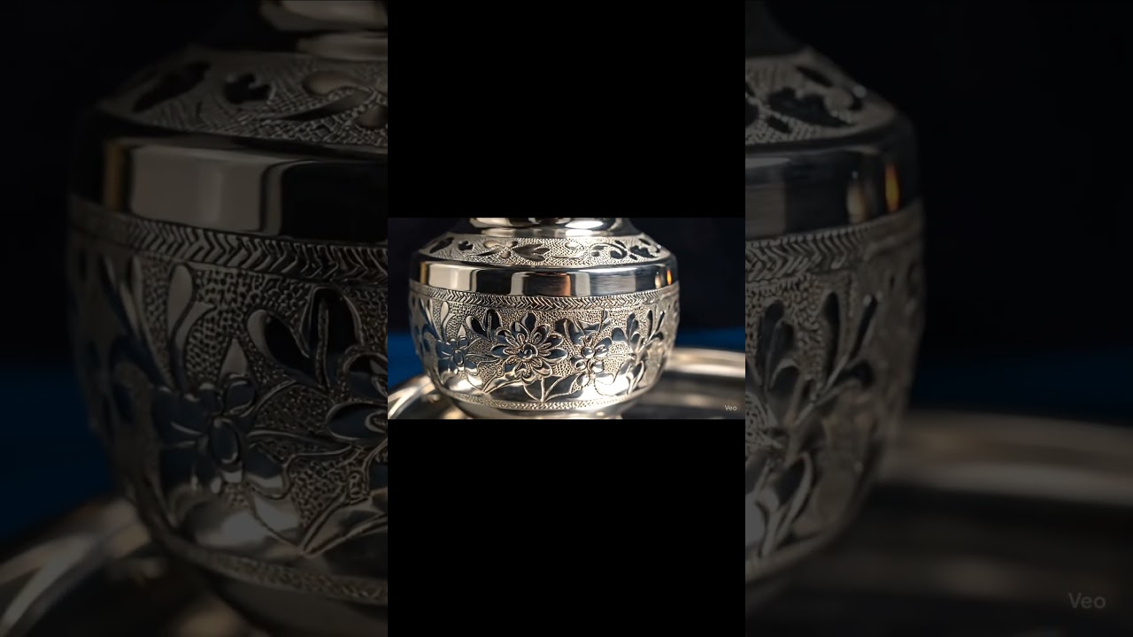 ✨ Divine Silver Pooja Set | 720gm Handcrafted Elegance by Vasudha Silver Jewellery 🙏