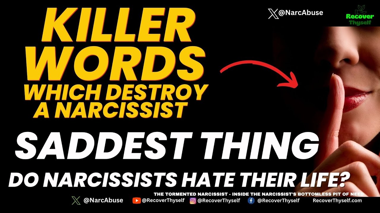 What Words Can Destroy a Narcissist -Saddest Thing- Hate Themselves ...
