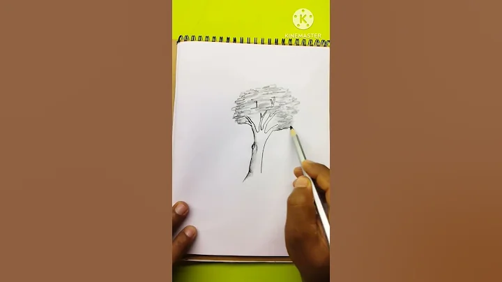 How to draw a tree / very easy tree drawing pencil art. #drawing #drawingskill #firstdrawing #art