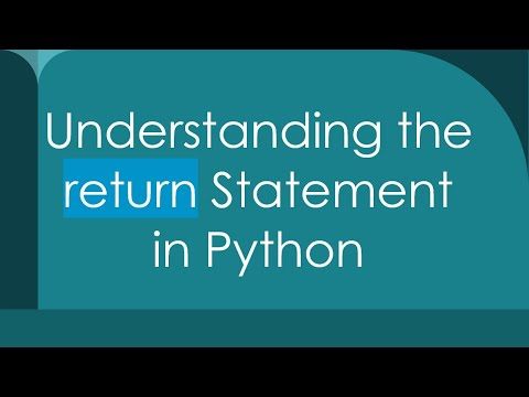 Understanding the return