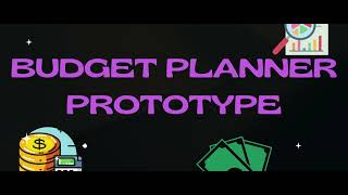 BUDGET PLANNER PROTOTYPE  #klef#SDP#BudgetPlanner