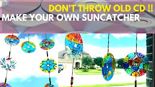 HOW TO MAKE SUNCATCHERS USING CD DIY EASY AND SIMPLE~ RECYCLED CD CRAFT IDEAS PROJECTS ~