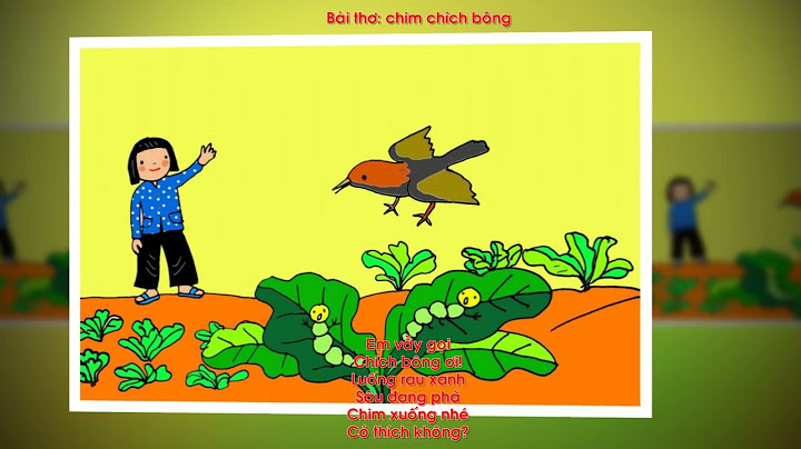 Bài thơ chim chích bông của tác giả nào