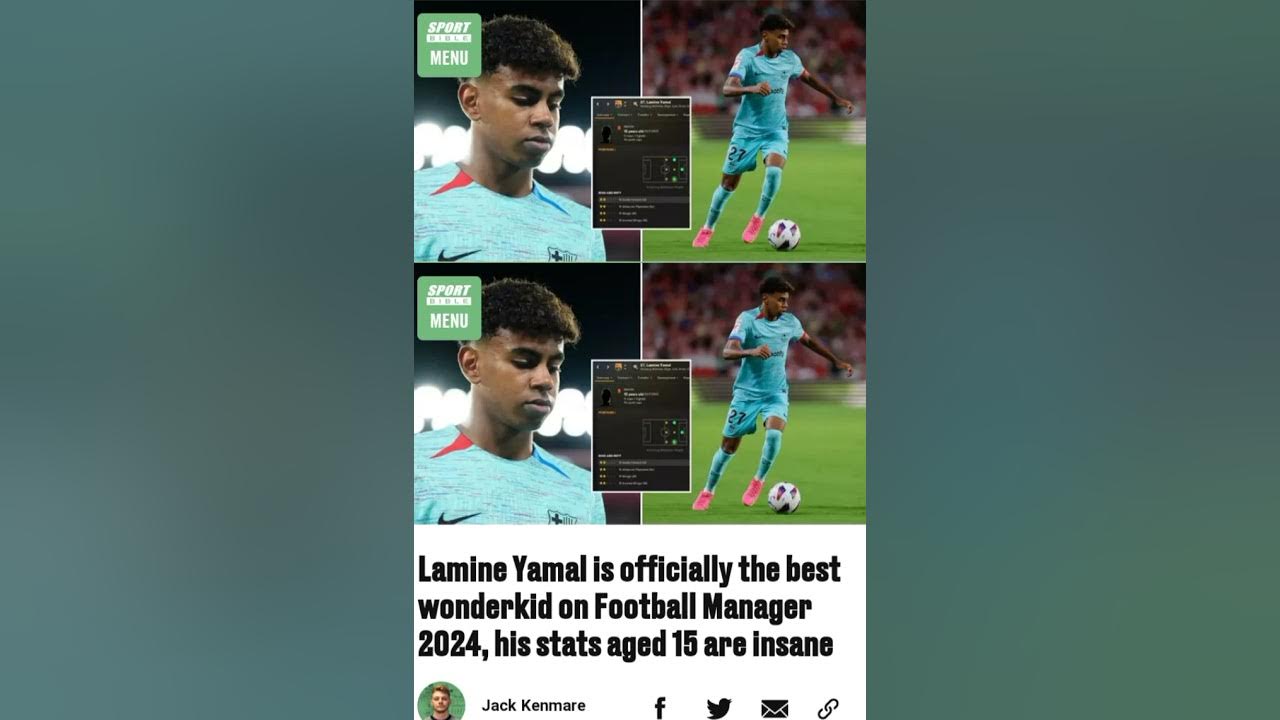 An XI of the best wonderkids to sign on Football Manager 2024: Yamal,  Bellingham
