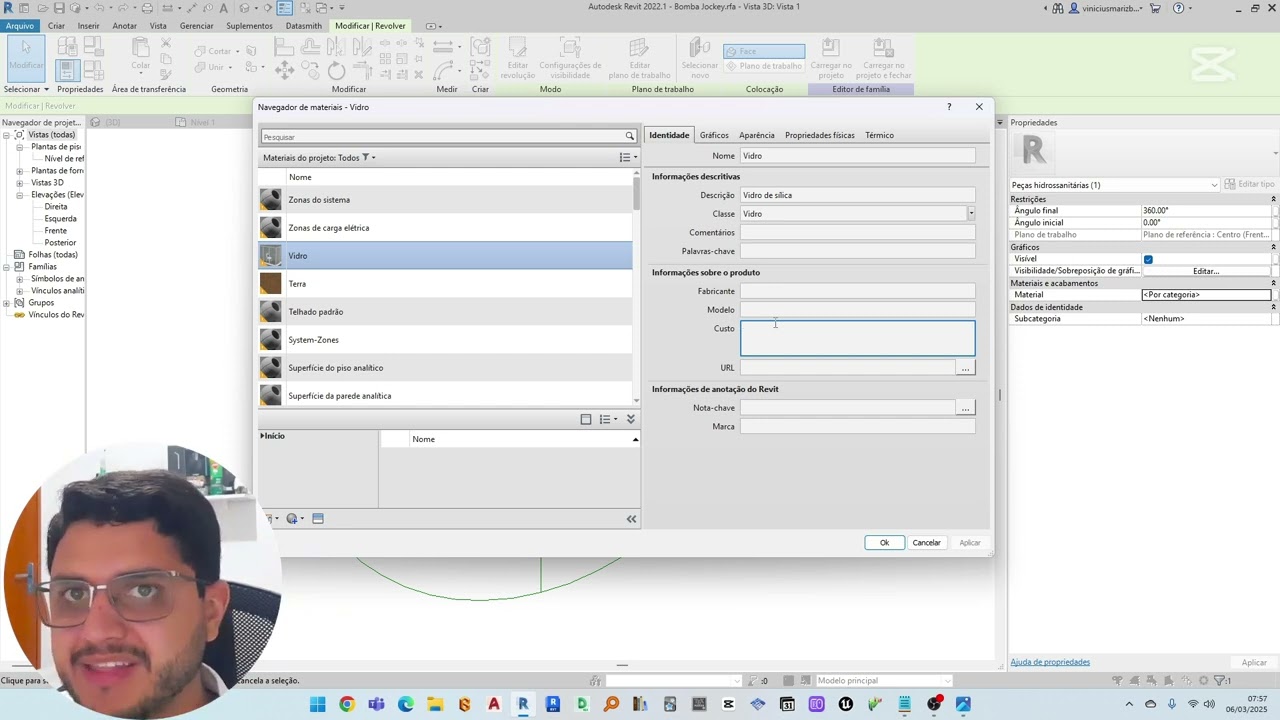 Tira-Dúvidas REVIT: Como Mudar a Cor das Famílias e Personalizar Materiais no PPCI