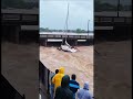 Runaway Sailboat CRUSHED By Bridge in Terrifying Flood! 😱
