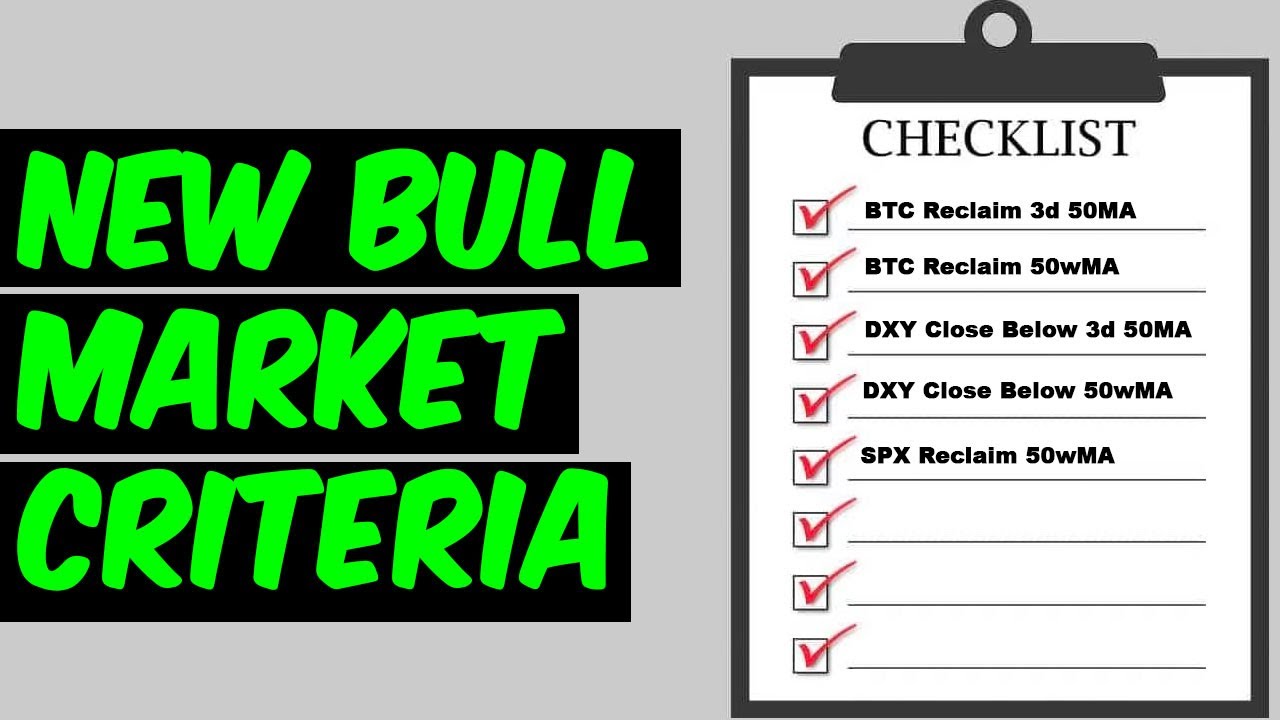 What I'm Looking For To Start A NEW CRYPTO BULL MARKET (Stocks & DXY UPDATE)