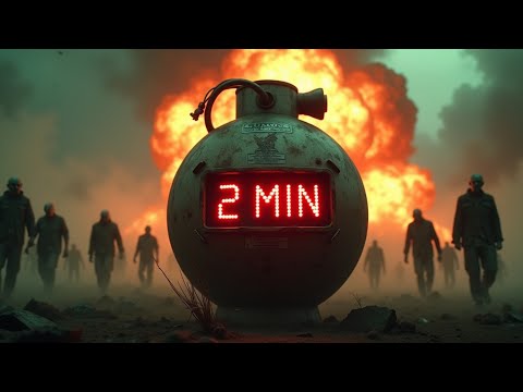 2 Minute Apocalypse Countdown Timer 🧟‍♂️ Zombie Sounds + Nuclear Explosion + Alarm