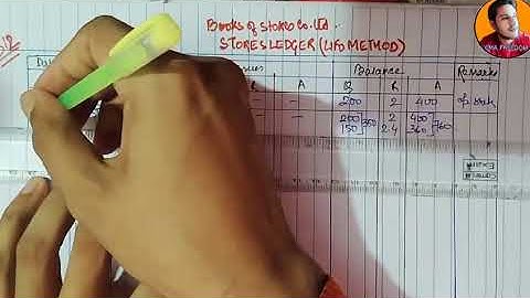 LIFO METHOD WITH SHORTAGE & RETURNS // CHAPTER-COST OF MATERIALS