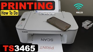 Canon Pixma TS3465 Printing, Wireless.