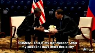 Скандал в США    Обама пообещал Медведеву сделать так как хочет Москва, но после выборов