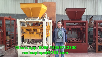 QT4-24B small semi automatic fly ash solid block production machine in India customer factory