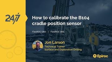 How to calibrate B104 cradle position sensor | FlexiROC D60 | FlexiROC D65