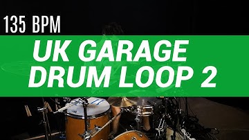 UK Garage / 2 step drum loop #2 135 BPM // The Hybrid Drummer