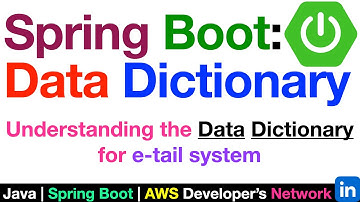 Spring Boot: e-tail System Data Dictionary