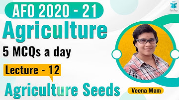 MCQs Series of ARD | Static for AFO Mains I Lecture 12 |  Agriculture Seeds | AFO 2020-21