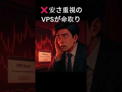 【FX初心者注意】EAが破綻する“本当の原因”はVPSだった！最適な選び方は？#FX #自動売買 #無料EA #VPS #副業 #MT4 #EA初心者 #ゴールドEAおすすめ #FX自動売買MT4