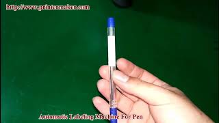 Pen Automatic Labeling Machine, Automatic Labeling Machine for Pen Model ALM-21900