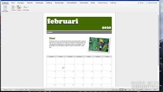 regionaal Uitdrukking Wizard Kalender maken met behulp van Word. - YouTube