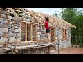 Talented Female CEO Leaves the City to Build a Beautiful Off-Grid Brick House | Start to Finish