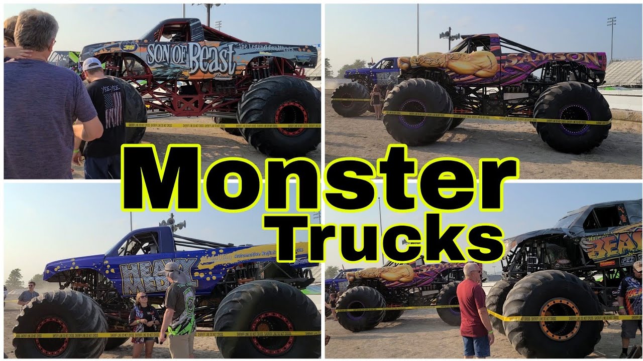 Monster Truck rally Wood County fairgrounds. In Bowling Green Ohio