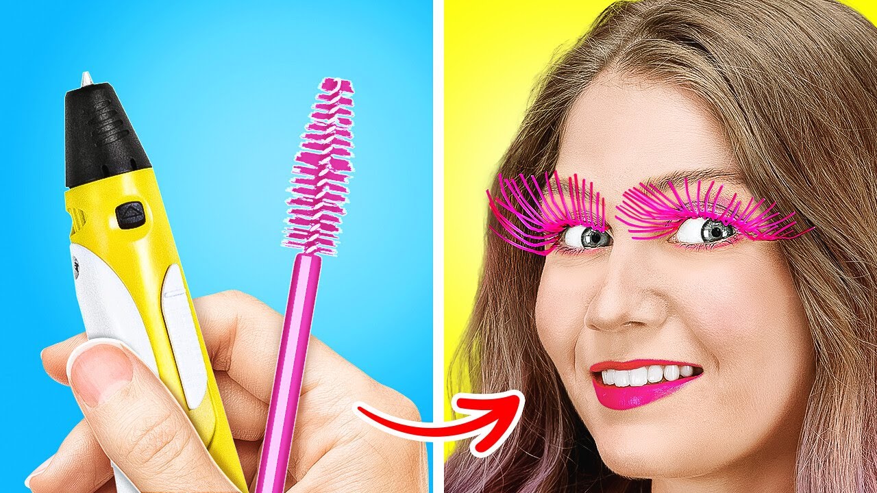 AMAZING 3D PEN HACKS BEAUTY GADGETS Funny Makeup Tricks Crafts amazing-3d-pen-hacks-beauty-gadgets-funny-makeup-tricks-crafts