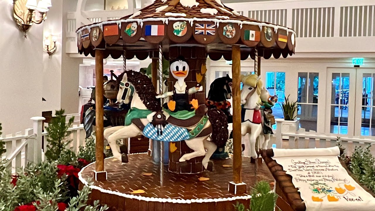 Disney’s Beach Club Gingerbread Carousel Tour 2023 - DuckTales Inspired - Walt Disney World