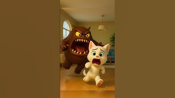 Mèo con bị quái vật socola bắt#shorts #cat #catai #ai #meow